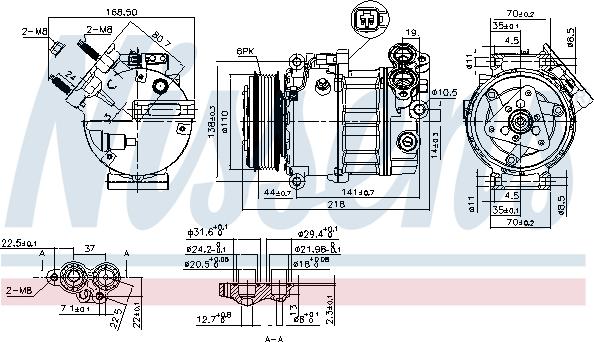 Nissens 890125 - Kompresors, Gaisa kond. sistēma onlydrive.pro