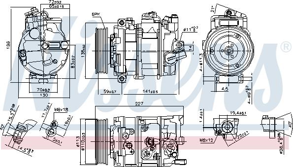 Nissens 890337 - Компрессор кондиционера onlydrive.pro