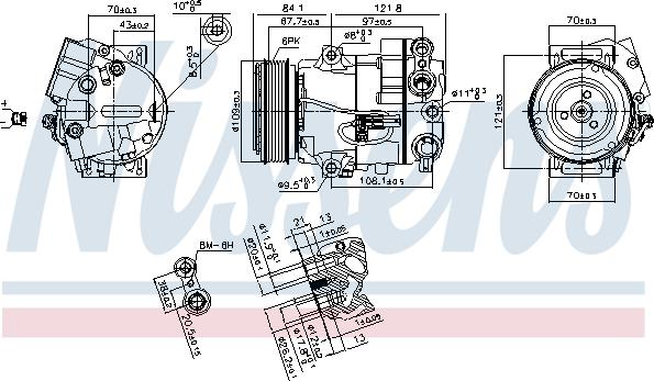 Nissens 890259 - Compressor, air conditioning onlydrive.pro