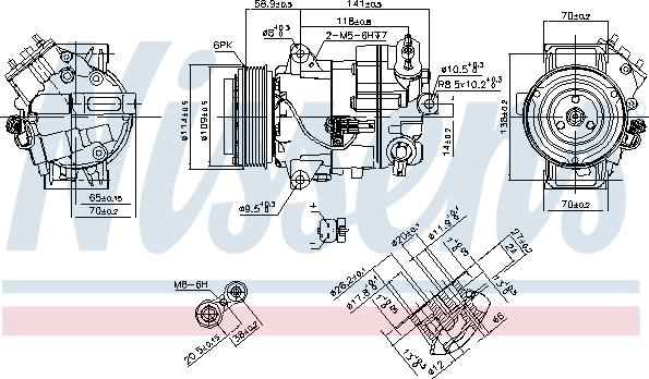 Nissens 890263 - Compressor, air conditioning onlydrive.pro