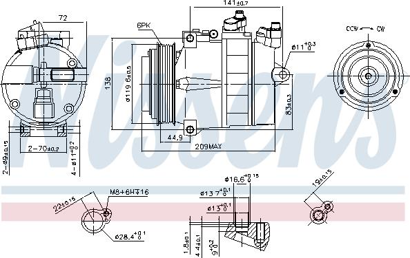 Nissens 89022 - Kompressor,kliimaseade onlydrive.pro