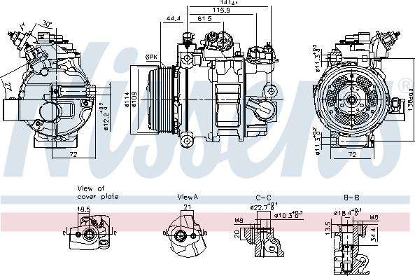 Nissens 890793 - Kompresors, Gaisa kond. sistēma onlydrive.pro