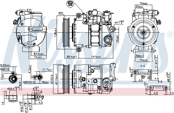 Nissens 890766 - Kompressori, ilmastointilaite onlydrive.pro