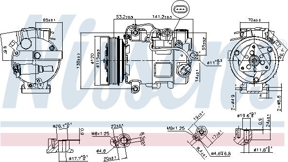 Nissens 890739 - Kompressori, ilmastointilaite onlydrive.pro