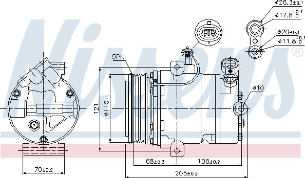 Nissens 89197 - Compressor, air conditioning onlydrive.pro