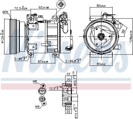 Nissens 89148 - Compressor, air conditioning onlydrive.pro