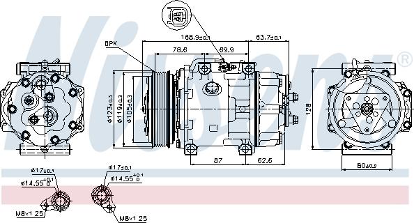 Nissens 89143 - Compressor, air conditioning onlydrive.pro