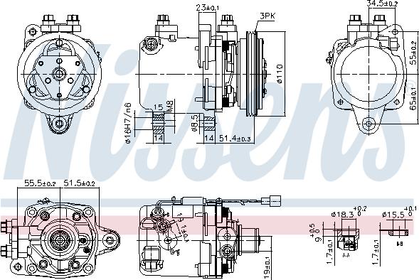 Nissens 89163 - Compressor, air conditioning onlydrive.pro