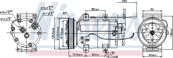 Nissens 89101 - Compressor, air conditioning onlydrive.pro