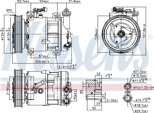 Nissens 89120 - Компрессор кондиционера onlydrive.pro