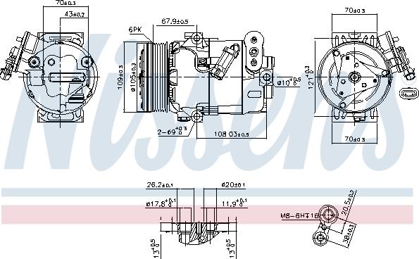 Nissens 89356 - Compressor, air conditioning onlydrive.pro