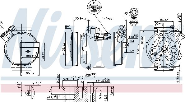 Nissens 89308 - Compressor, air conditioning onlydrive.pro