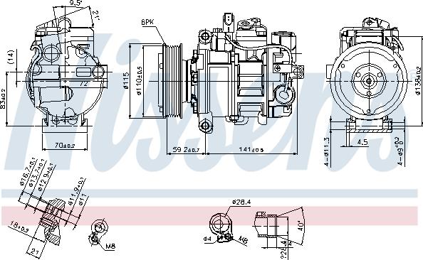 Nissens 89384 - Kompressor,kliimaseade onlydrive.pro