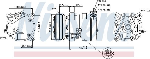 Nissens  89257 - Compressor, air conditioning onlydrive.pro