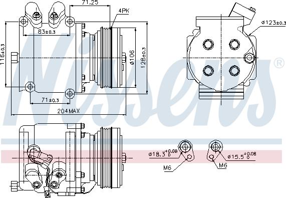 Nissens 89226 - Компрессор кондиционера onlydrive.pro