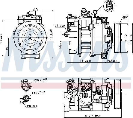 Nissens 89223 - Kompresorius, oro kondicionierius onlydrive.pro