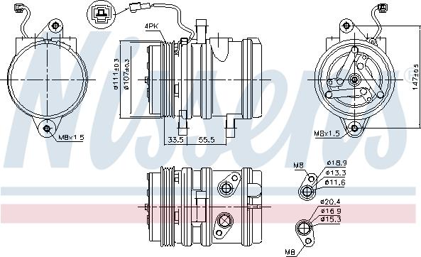 Nissens  89275 - Compressor, air conditioning onlydrive.pro