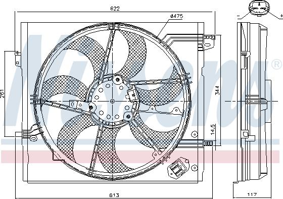 Nissens 85946 - Ventiliatorius, radiatoriaus onlydrive.pro