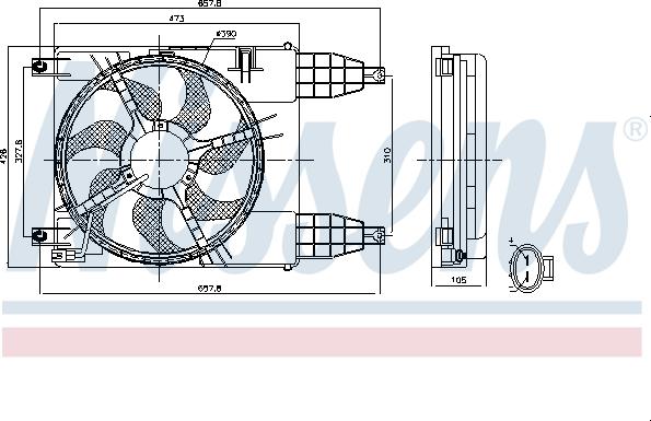 Nissens 85942 - Fan, radiator onlydrive.pro