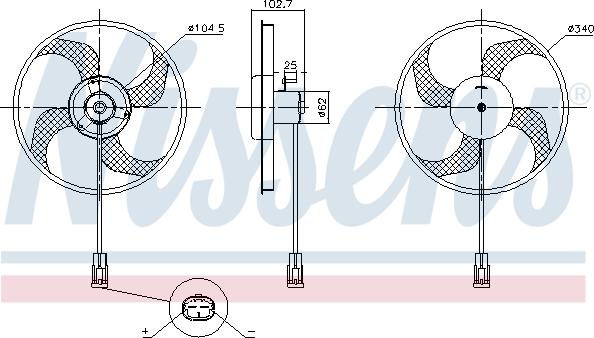 Nissens 85947 - Fan, radiator onlydrive.pro