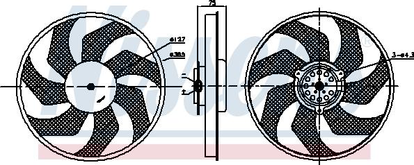 Nissens 85956 - Fan, radiator onlydrive.pro