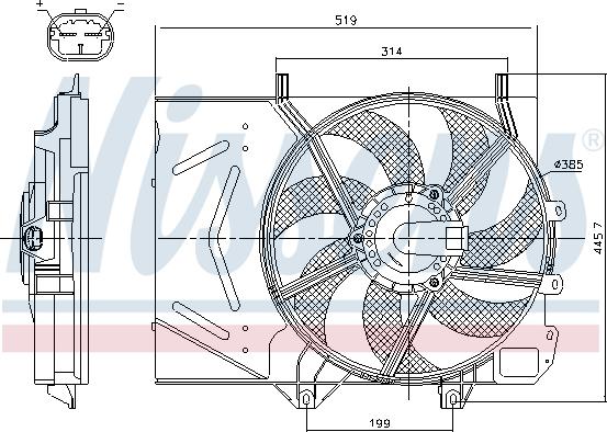 Nissens 85986 - Fan, radiator onlydrive.pro