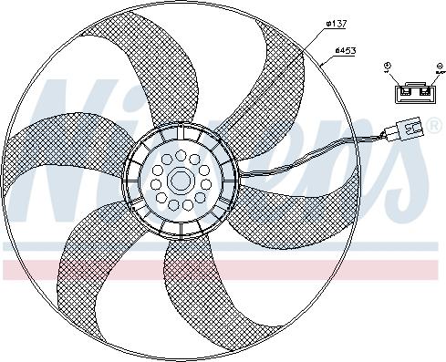 Nissens 85403 - Fan, radiator onlydrive.pro