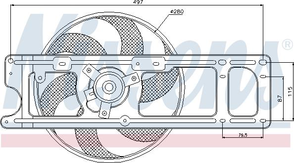 Nissens 85597 - Ventilaator,mootorijahutus onlydrive.pro