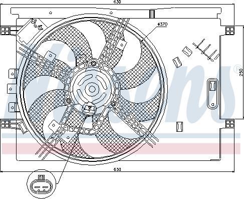 Nissens 85564 - Fan, radiator onlydrive.pro