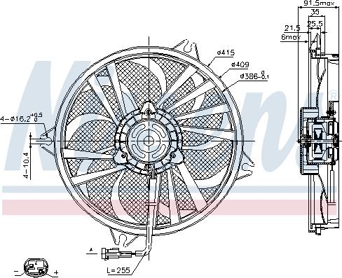 Nissens 85605 - Fan, radiator onlydrive.pro