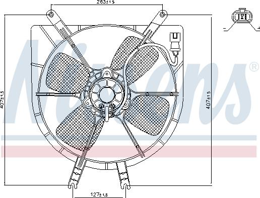 Nissens 85043 - Ventiliatorius, radiatoriaus onlydrive.pro