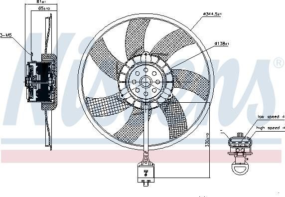 Nissens 850062 - Fan, radiator onlydrive.pro