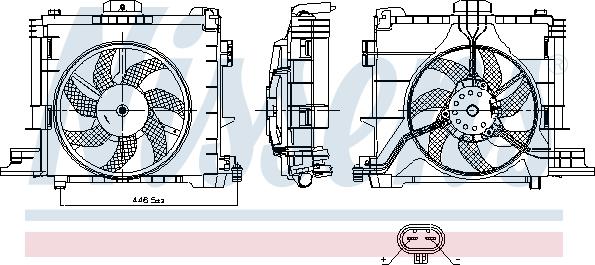 Nissens 850009 - Fan, radiator onlydrive.pro