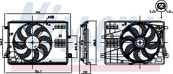 Nissens 850007 - Fan, radiator onlydrive.pro