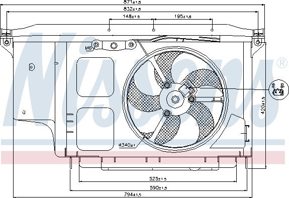 Nissens 85007 - Fan, radiator onlydrive.pro