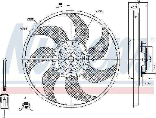 Nissens 85194 - Fan, radiator onlydrive.pro