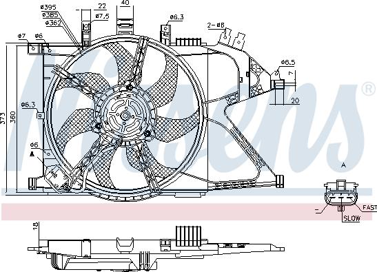 Nissens 85195 - Fan, radiator onlydrive.pro