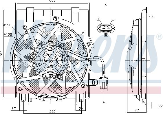 Nissens 85197 - Ventilators, Motora dzesēšanas sistēma onlydrive.pro