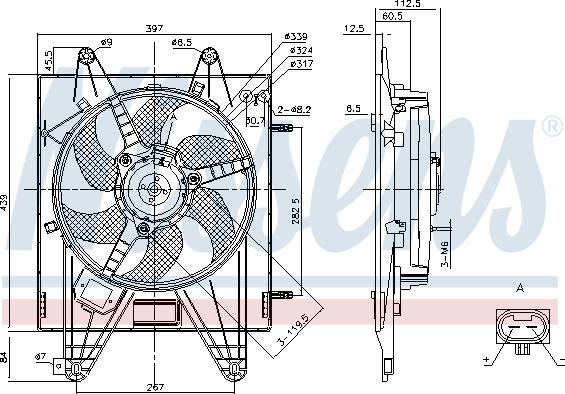 Nissens 85166 - Ventilaator,mootorijahutus onlydrive.pro