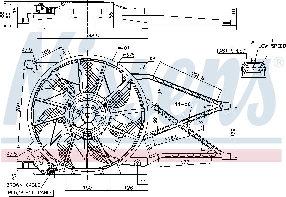 Nissens 85185 - Fan, radiator onlydrive.pro