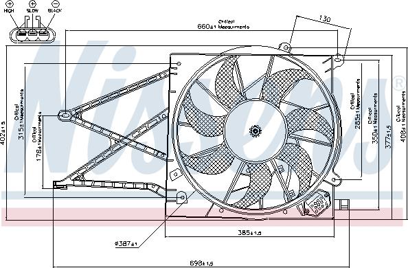 Nissens 85176 - Fan, radiator onlydrive.pro