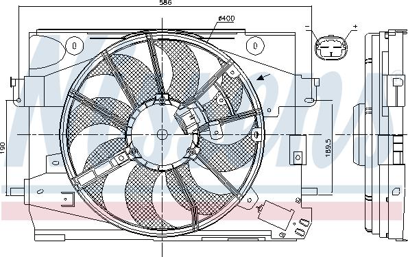 Nissens 85892 - Fan, radiator onlydrive.pro