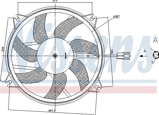 Nissens 85886 - Ventilators, Motora dzesēšanas sistēma onlydrive.pro