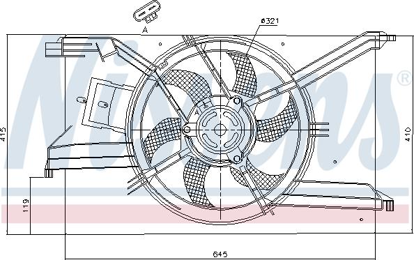 Nissens 85243 - Fan, radiator onlydrive.pro