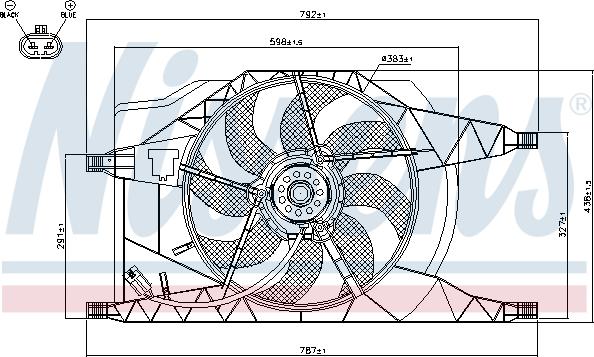 Nissens 85257 - Fan, radiator onlydrive.pro