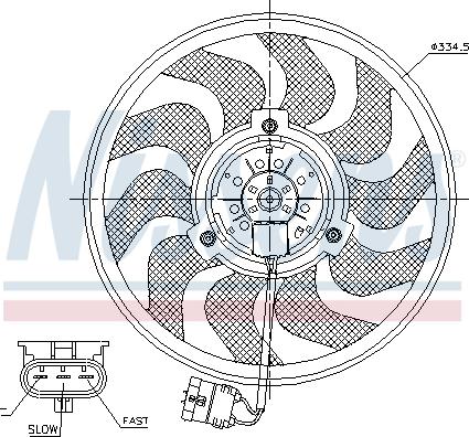 Nissens 85755 - Fan, radiator onlydrive.pro