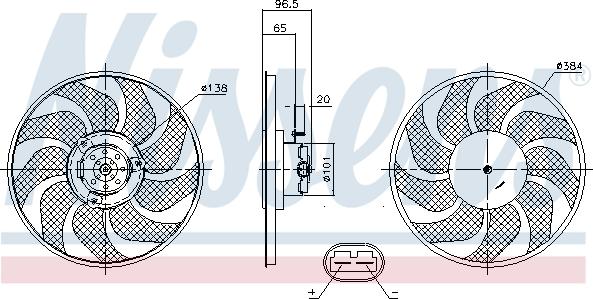 Nissens 85704 - Fan, radiator onlydrive.pro