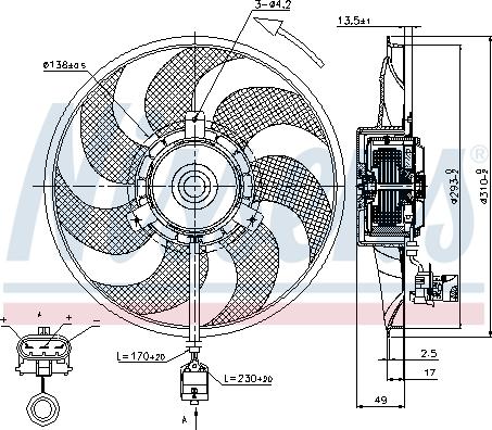 Nissens 85703 - Fan, radiator onlydrive.pro