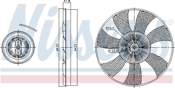 Nissens 86217 - Kytkin, jäähdytystuuletin onlydrive.pro