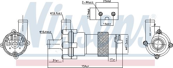 Nissens 831056 - Water Pump onlydrive.pro